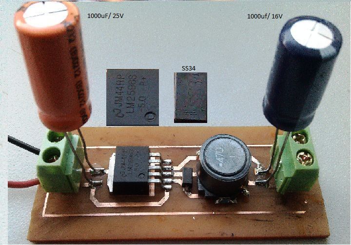 LM2576 5.0 circuit output problem