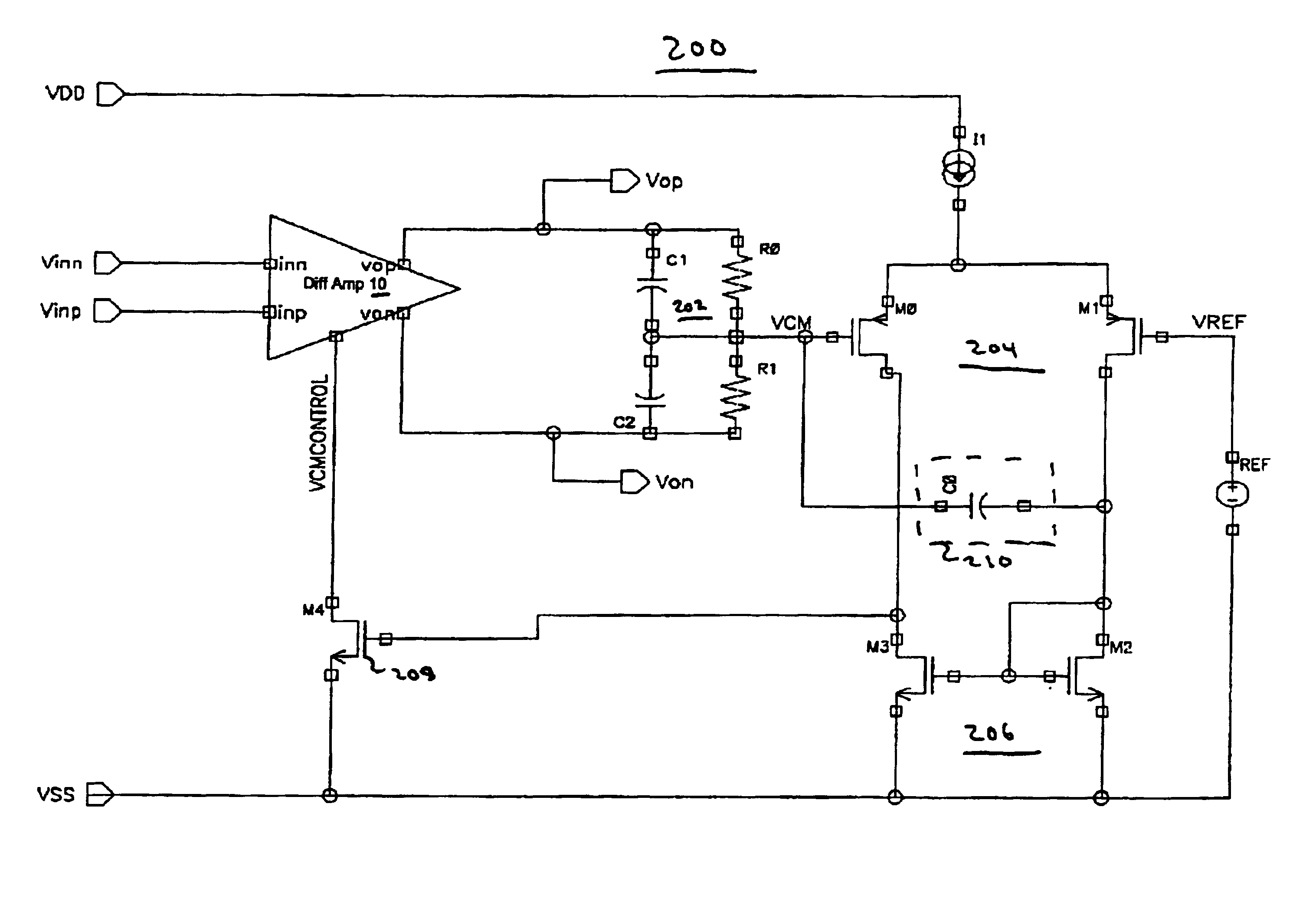 CMFB design help for the class AB output stage current mirror OTA