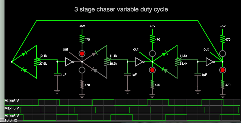 3 stage chaser invert-gates 6 led's 6 diodes 3 pots variable duty cycle.png