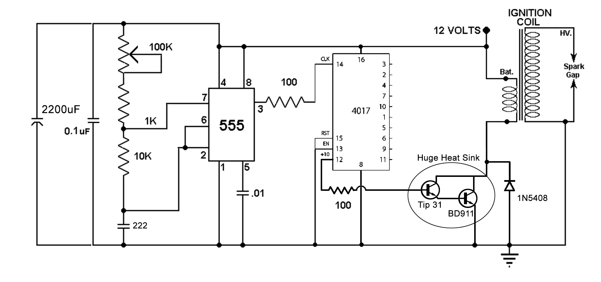 car ignition coil driver circuit
