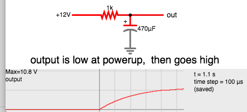 demo of RC delay (at powerup Vout is 0 then rises).png