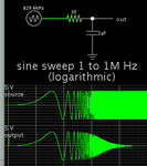 RC low pass filter 1 to 1 MHz (falstad).png