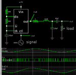 555 is class D amplifier LC 2nd-order fil 60 ohm load gets 3V sines.png