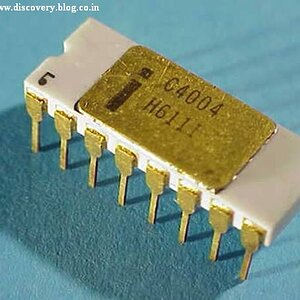 microprocessor IC 4004
microprocessor chip 4004-the first µP chip introduced in 1971.