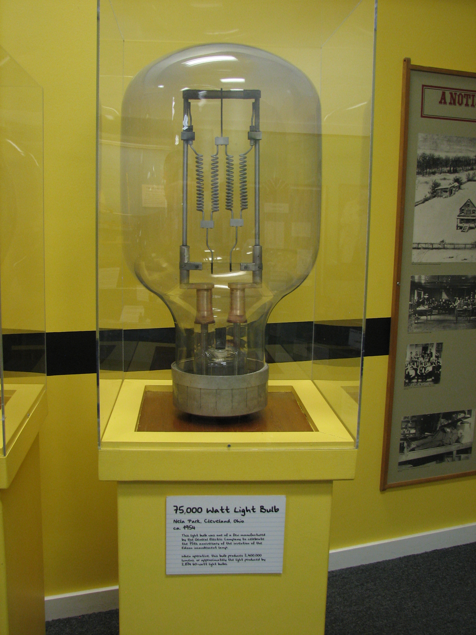 75,000 Watt Light Bulb