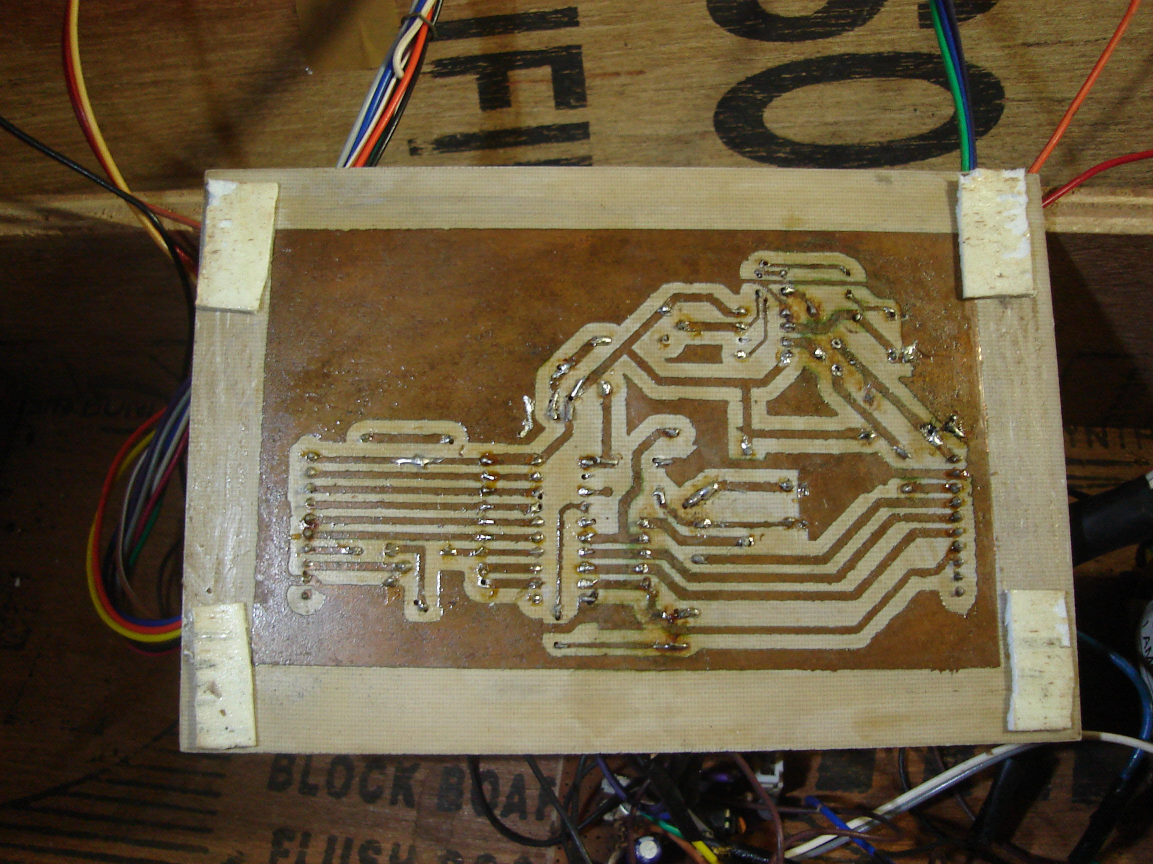 Bidirectional visitor counter PCB (fabricated by me)