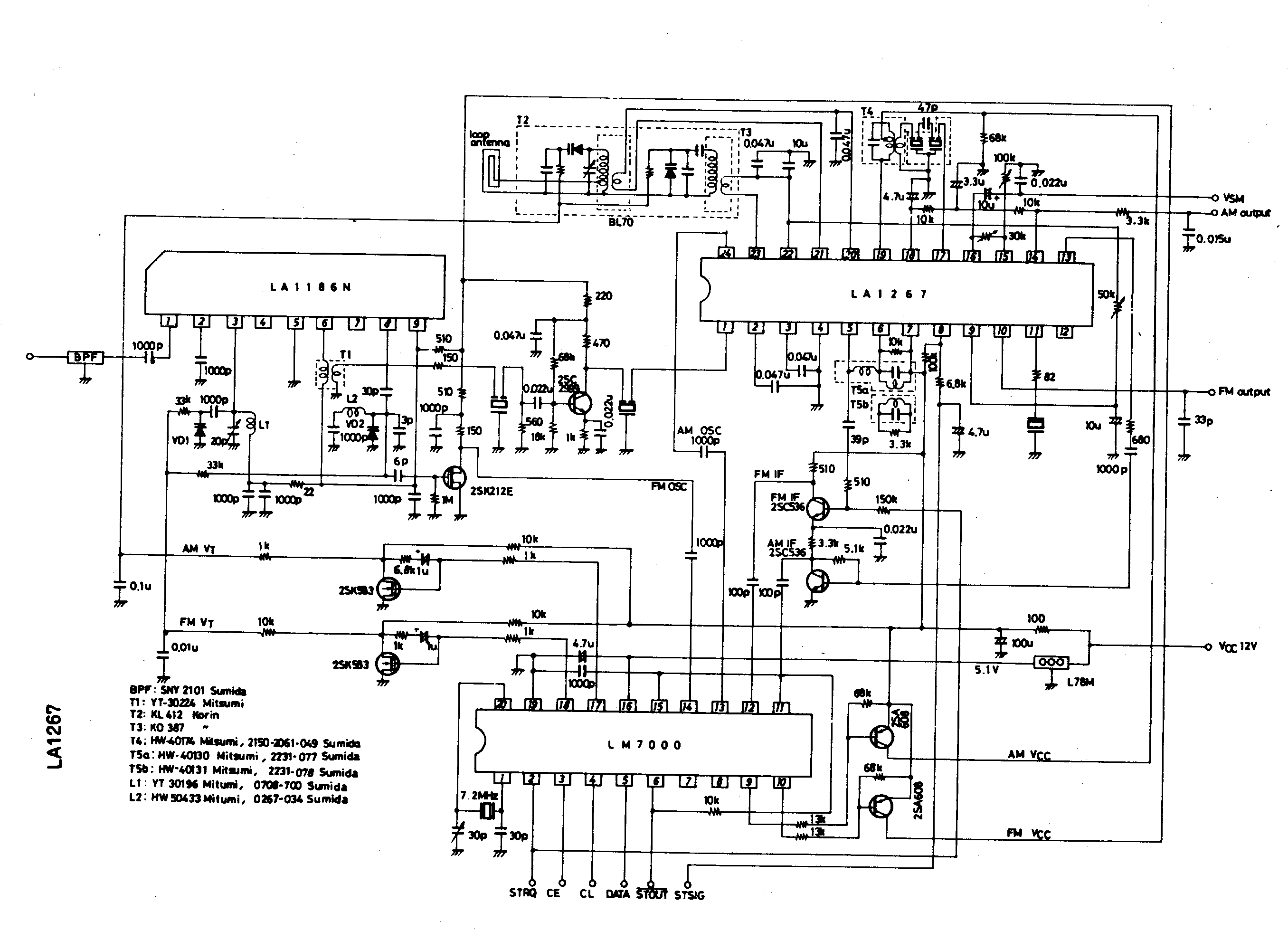 LA1186N IC Typical Application