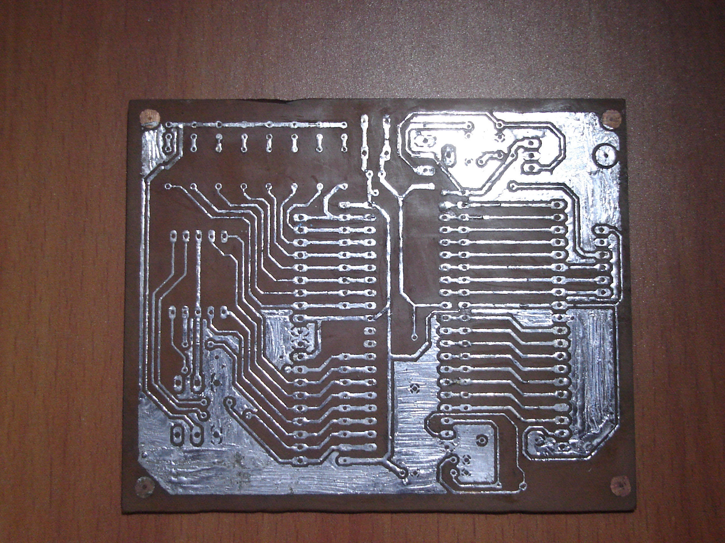 self designed and fabricated 8051 Development board